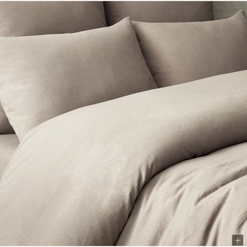 Restoration Hardware Tan Duvet Cover